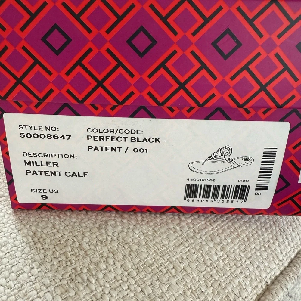 Tory Burch Perfect Black Patent Calf Sandals - Picture 3 of 4